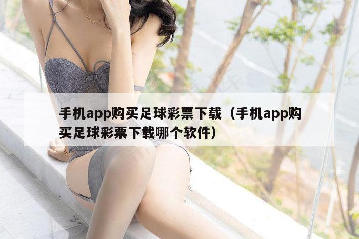 手机app购买足球彩票下载（手机app购买足球彩票下载哪个软件）
