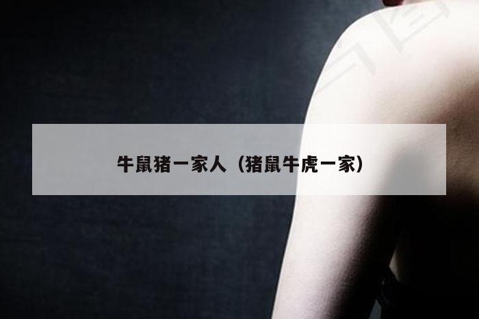 牛鼠猪一家人（猪鼠牛虎一家）